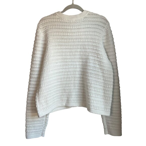 New Draper James XXL Cream Button Cardigan Cotton Lady Like Old Money - Picture 2 of 12